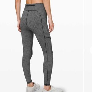 Lululemon Speed Up Tight Sz 4 Full On Luxtreme 28” Luon Variegated Black Heather